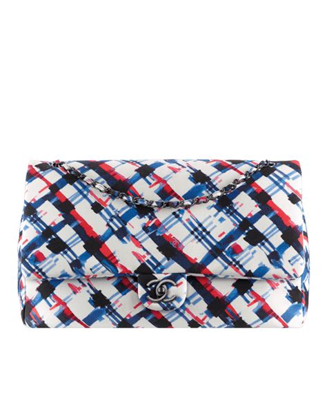 chanel printed toile xxl classic flap bag